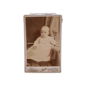 Antique Cabinet Card Photo c1880s Baby Infant LaTour Photographer Sedalia MO